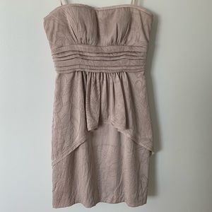 BCBG MAXAZRIA Blush Pink Strapless Dress